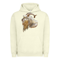 Pigment Pistachio kiko goat face Urban Hoodie - LillyAllenDesigns