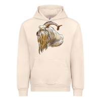 Sandshell kiko goat face Urban Hoodie - LillyAllenDesigns