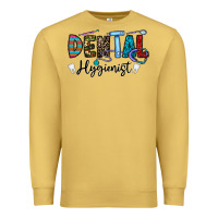Antique Gold dental hygienist Premium Sweatshirt - CowhideDigitalArt
