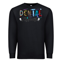 Black dental hygienist Premium Sweatshirt - CowhideDigitalArt