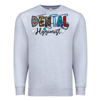 Heather Grey dental hygienist Premium Sweatshirt - CowhideDigitalArt