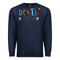 Navy dental hygienist Premium Sweatshirt - CowhideDigitalArt