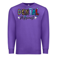 Purple dental hygienist Premium Sweatshirt - CowhideDigitalArt