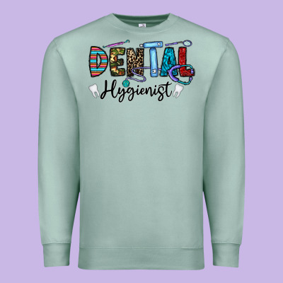 Dental Hygienist Premium Sweatshirt Designed By Cowhidedigitalart