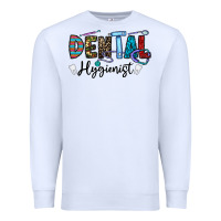 White dental hygienist Premium Sweatshirt - CowhideDigitalArt