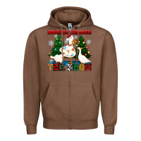 Chestnut honking through the snow Zipper Hoodie - Zillion Design Studio