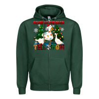 Sports Green honking through the snow Zipper Hoodie - Zillion Design Studio