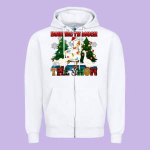 Honking Through The Snow Zipper Hoodie Designed By Zillion Design Studio