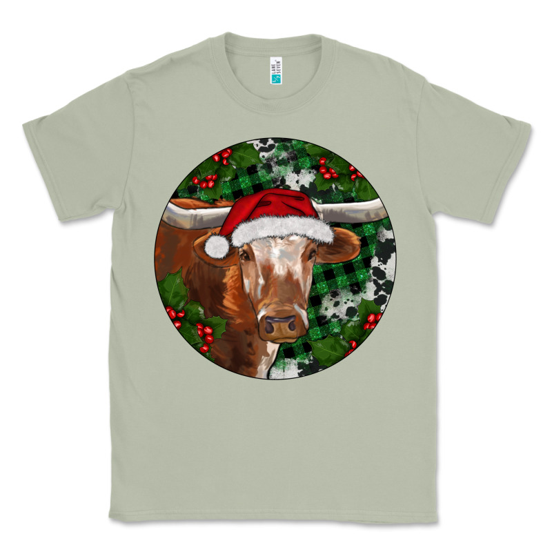 Longhorn Cow Christmas Classic Tee by RanaPortraitStore | Teevron