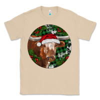 Mushroom Longhorn Cow Christmas Classic Tee - RanaPortraitStore