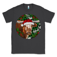 Smoke Longhorn Cow Christmas Classic Tee - RanaPortraitStore