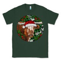Sports Green Longhorn Cow Christmas Classic Tee - RanaPortraitStore