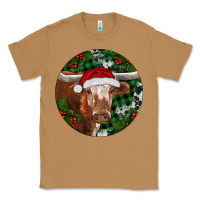 Toasted Coconut Longhorn Cow Christmas Classic Tee - RanaPortraitStore