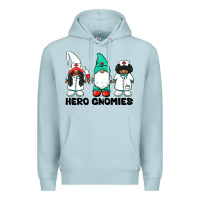 Blue Mist hero gnomies african american nurse gnomies medical gnomies Premium Hoodie - BarkalooDesign