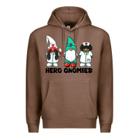 Chestnut hero gnomies african american nurse gnomies medical gnomies Premium Hoodie - BarkalooDesign