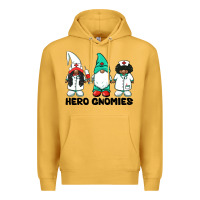 Mustard hero gnomies african american nurse gnomies medical gnomies Premium Hoodie - BarkalooDesign