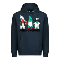 Navy hero gnomies african american nurse gnomies medical gnomies Premium Hoodie - BarkalooDesign