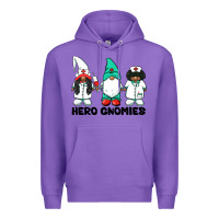 Purple hero gnomies african american nurse gnomies medical gnomies Premium Hoodie - BarkalooDesign