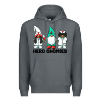 Hero Gnomies African American Nurse Gnomies Medical Gnomies Premium Hoodie | Teevron