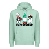 Seafoam hero gnomies african american nurse gnomies medical gnomies Premium Hoodie - BarkalooDesign