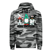 Slate Camo hero gnomies african american nurse gnomies medical gnomies Premium Hoodie - BarkalooDesign