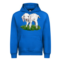 Cobalt Baby Angora Goat Urban Hoodie - LillyAllenDesigns