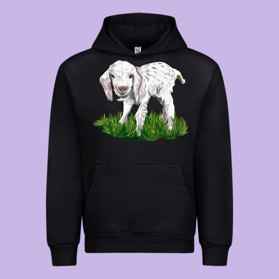 Baby Angora Goat Urban Hoodie Designed By Lillyallendesigns