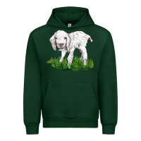 Forest Green Baby Angora Goat Urban Hoodie - LillyAllenDesigns