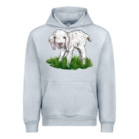 Heather Grey Baby Angora Goat Urban Hoodie - LillyAllenDesigns