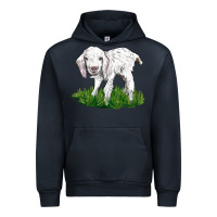 Navy Baby Angora Goat Urban Hoodie - LillyAllenDesigns