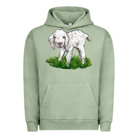 Pigment Oil Green Baby Angora Goat Urban Hoodie - LillyAllenDesigns