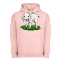 Pigment Salmon Baby Angora Goat Urban Hoodie - LillyAllenDesigns