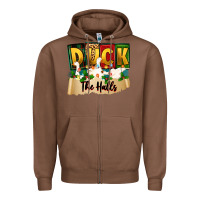 Chestnut christmas duck the halls Zipper Hoodie - Zillion Design Studio
