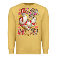 Antique Gold i see you chicken me out Premium Sweatshirt - RacoonDesign