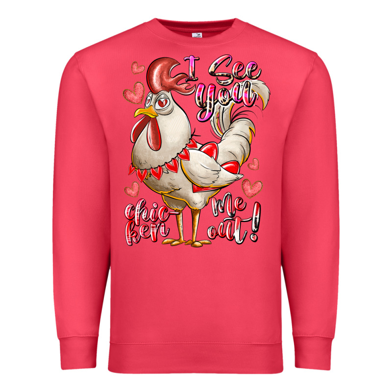 I See You Chicken Me Out Premium Sweatshirt by RacoonDesign | Teevron