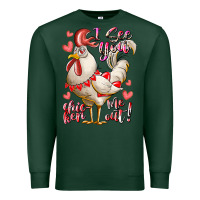 Sports Green i see you chicken me out Premium Sweatshirt - RacoonDesign