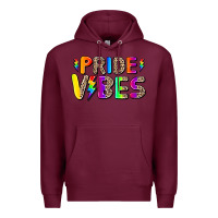 Burgundy prıde vıbes Premium Hoodie - AdoDesignShop