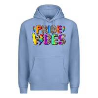 Colony Blue prıde vıbes Premium Hoodie - AdoDesignShop