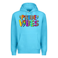 Ocean Blue prıde vıbes Premium Hoodie - AdoDesignShop