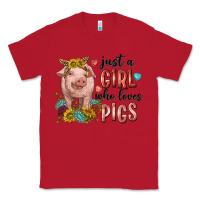 Red western just girl who loves pigs Classic Tee - texasbilliewilder
