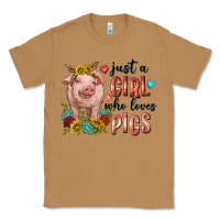 Toasted Coconut western just girl who loves pigs Classic Tee - texasbilliewilder