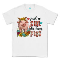 White western just girl who loves pigs Classic Tee - texasbilliewilder
