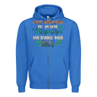 True Royal drink your coffee and handle your shit Zipper Hoodie - texasbilliewilder