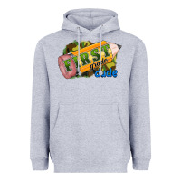 Heather Grey first grade dude Heavyweight Hoodie - RanaPortraitStore
