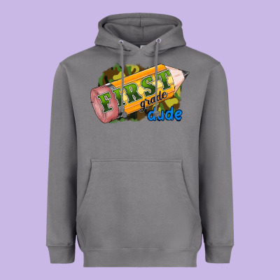 First Grade Dude Heavyweight Hoodie Designed By Ranaportraitstore