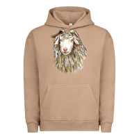 Pigment Burro Angora Goat Face Urban Hoodie - LillyAllenDesigns