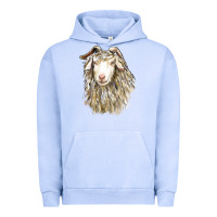 Pigment Grape Ice Angora Goat Face Urban Hoodie - LillyAllenDesigns