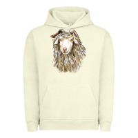 Pigment Pistachio Angora Goat Face Urban Hoodie - LillyAllenDesigns