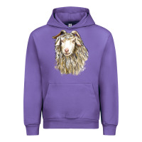 Tulip Angora Goat Face Urban Hoodie - LillyAllenDesigns