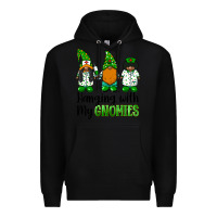 Black hanging with my gnomies african american nurse gnomies Premium Hoodie - BarkalooDesign
